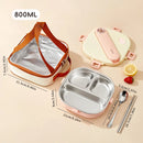 Axyaa Capybara Stainless Steel Bento Lunch Box Set