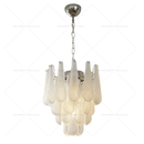 Axyaa Crystal Glass Chandelier: Elegant Villa Duplex Staircase Light