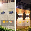 Axyaa Solar Wall Lamp: Up/Down Light for Porch Garden, Balcony, Street