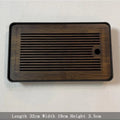 Axyaa Bamboo Tea Tray with Drainage, Modern Design, Small Size for Home and Hotel