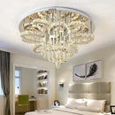 Axyaa Adjustable Crystal LED Ceiling Lamp for Modern Living Room, Bedroom, Dining Room