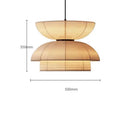Axyaa Vintage Fabric Lantern Pendant Lights for Home Dining Room