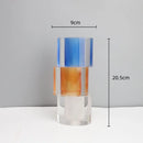 Axyaa Geometric Clear Crystal Mosaic Vase Flower Pot Home Decor