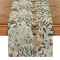 Axyaa Floral Deer Table Runner for Home Decoration and Wedding Parties