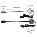 Axyaa LED Reading Light: Touch Dimmable Switch, 3 Color Modes, Flexible Gooseneck, 10 Brightness