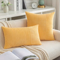 Axyaa Polyester Cushion Cover Stripe Pillow White Beige Pink Solid Color Home Decor