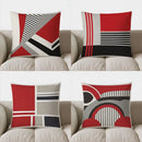 Axyaa Geometric Pattern Digital Print Pillow Cover for Home Decor