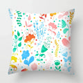 Tropical Plants Parrot Feather Cushion Cover for Sofa by Axyaa