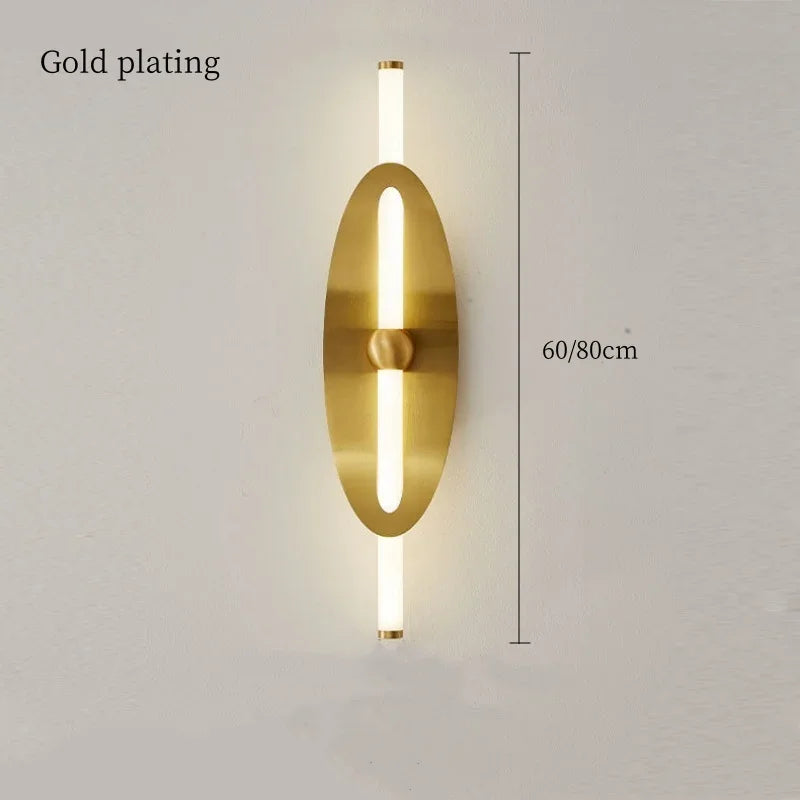Axyaa Nordic Minimalist Wall Light Iron Lamp for Bedroom Living Room Study