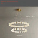 Axyaa Acrylic Ball Ring Pendant Chandelier LED Light for Home and Hospitality