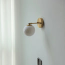 Axyaa White Moon LED Wall Light: Modern Nordic Up Down Rotate Reading Lamp