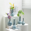Axyaa Marble Chinese Ceramic Vase Vintage Floral Arrangement Living Room Ornament