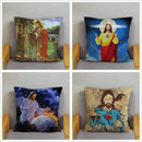 Axyaa Jesus Christ Soft Plush Cushion Cover 45*45 Throw Pillow Case Home Decor