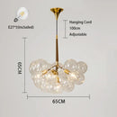Axyaa Modern Bedroom LED Bubble Glass Pendant Light Warm Atmosphere and Eye Protection