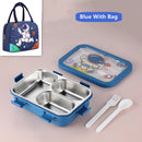Axyaa Kids' Cartoon Thermal Steel Lunch Box with Spoon - Leak-Proof Bento Box