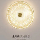 Axyaa Copper Crystal Circular LED Ceiling Light Luxe Modern Decor for Living Room