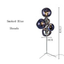 Axyaa Minimalist LED Floor Lamp with Remote Control Dimming for Living Room, Bedroom, Study