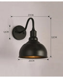 Axyaa Loft Retro Industrial Wall Lamp for Restaurant Corridor Balcony, Minimalist Iron Garden Light