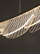 Axya Luxury Copper Chandelier: Modern Italian Designer Light for Restaurant and Bar