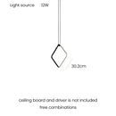 Axyaa Minimalist Line Chandeliers: Elegant LED Pendant Lighting with Magnetic Suction Connection