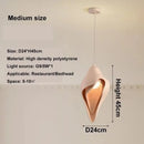 Axyaa French Gypsum Conch Pendant Lamp - Wabi Sabi Style Bedroom & Living Room Lighting