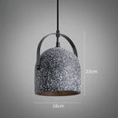 Axyaa Cement Pendant Chandelier with Switch Control, Modern Nordic Loft Style, E27 Base