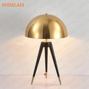 Axyaa Gold Triangle Iron Frame Table Lamp - Retro Modern Decorative Desk Lamp