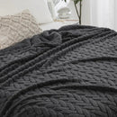 Axyaa High-Gram Jacquard Tafu Fleece Multi-Functional Blanket