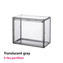 Axyaa Acrylic Stackable Storage Box with Magnetic Lid Transparent Showcase Organizer