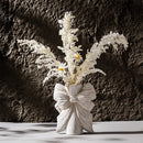 Axyaa Ceramic Vase White Hydroponic Flower Pot Elegant Gift Box Decoration
