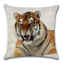 Axyaa Tiger Lion Printed Cushion Cover 45X45CM