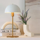 Axyaa Iron Art Mushroom LED Desk Lamp: Modern, Nordic, Minimalist, High-end Bedroom, Study, Retro Decoration