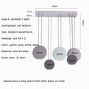 Axyaa Nordic LED Pendant Light Modern Resin Hanging Lamp for Dining Room