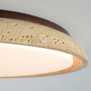 Axyaa Acryl Travertine LED Ceiling Light - Natural Stone Modern Ceiling Lamp