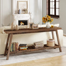 Axyaa Farmhouse Wood Console Table: 70.9" Long Entryway Sofa Table