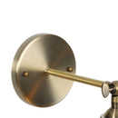 Axyaa Glass Industrial LED Wall Sconce Pull Chain Switch Vintage Bedside Lamp