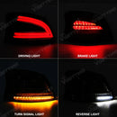 Axyaa Taillights for Toyota Vios 08-13 Brake Reverse Turn Signal Lamp Car Accessories