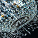 Axyaa Luxury Crystal Chandelier for High Ceiling Living Room