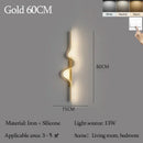 Axyaa Wave Strip Wall Lamp: Modern Minimalist Light Luxury for Bedroom, Living Room