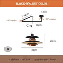 Axyaa Retro Disc Pendant Lamp for Dining Room, Bar Counter, and Study