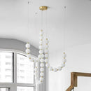 Axyaa Nordic Stair Chandelier Pendant Light Ceiling Fixture for Living, Bedroom, Dining Room