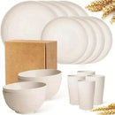 Axyaa Unbreakable Plastic Dinnerware Sets - Durable, Lightweight, Perfect for Daily Use