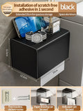 Axyaa Toilet Tissue Box: Wall Mounted Bathroom Paper Storage Rack