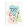 Axyaa Human Anatomy Skeleton Canvas Wall Art for Medical Office Decor