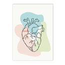 Axyaa Human Anatomy Skeleton Canvas Wall Art for Medical Office Decor