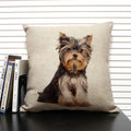 Axyaa Dog Pattern Cushion Cover for Family Sofa and Car Decoration