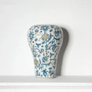 Axyaa Blue & White Porcelain Ceramic Vase Chinese Style Home Decor Flowerpot
