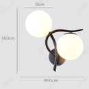 Axyaa LED Glass Wall Lampshade with Double Heads for Indoor Spaces