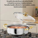 Axyaa 410 Stainless Steel Non-stick Soup Pot with Lid
