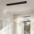 Axyaa Crystal Chandeliers: Modern LED Ceiling Hanging Lights for Living Room